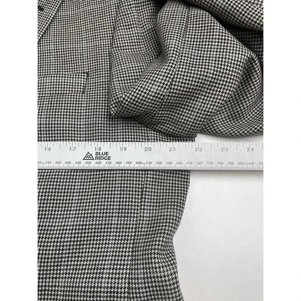 Lauren Ralph Lauren Mens 40R Beige Multicolored Houndstooth Sport Coat Wool